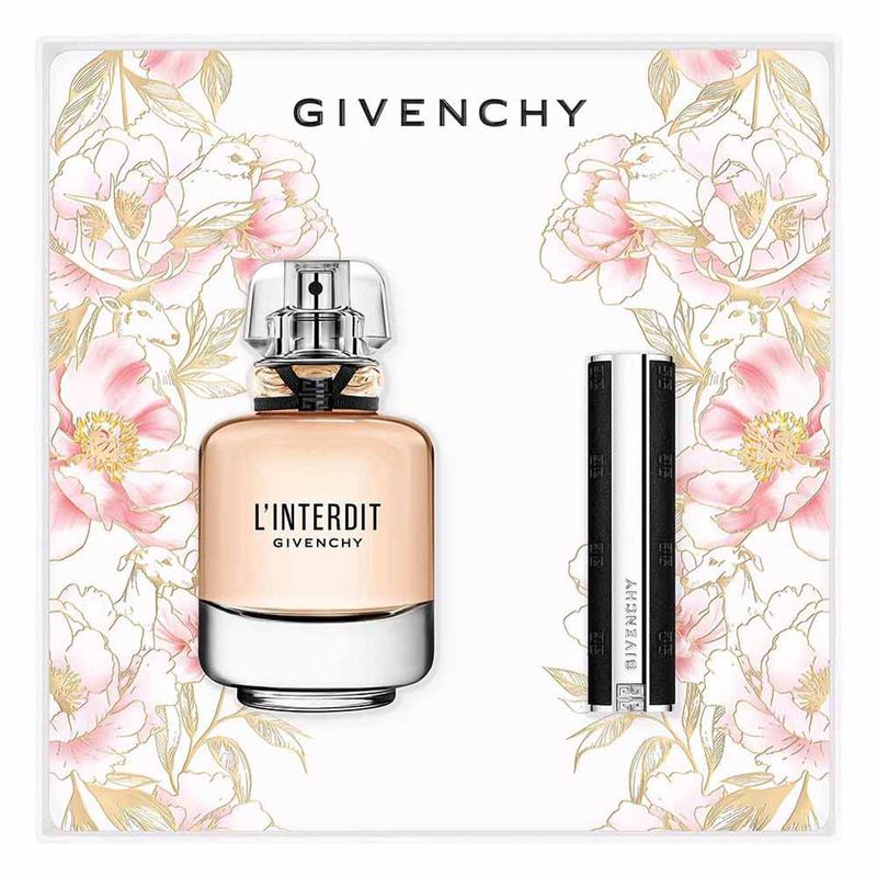 Kit Coffret Givenchy - L'Interdit EDP + Le Rouge Interdit Satin